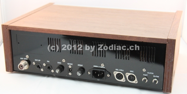 Zodiac Homer 40 Rückseite
Typ:CB-Gerät
Frequenz:26.965-27.405 MHz
Kanäle:40
Modulationsart:AM
Leistung:3,5 W
Hergestellt ab:1977
Sonstiges:Fabrik neu und ohne Seriennummer
Schlüsselwörter: Zodiac Homer 40 Rückseite