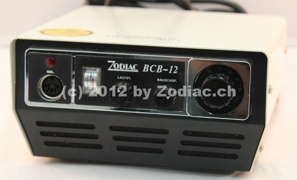 Zodiac BCB-12
Typ:CB-Gerät
Frequenz:27.005-27.135 MHz
Kanäle:12
Modulationsart:AM
Leistung: 0.5 W
Hergestellt ab:1977

Schlüsselwörter: Zodiac BCB-12
