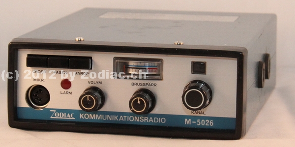 Zodiac M-5026
Typ:CB-Gerät
Frequenz:26.965-27.255 MHz
Kanäle:24
Modulationsart:AM
Leistung:3,5 Watt
Hergestellt ab: 1973
Schlüsselwörter: Zodiac M-5026