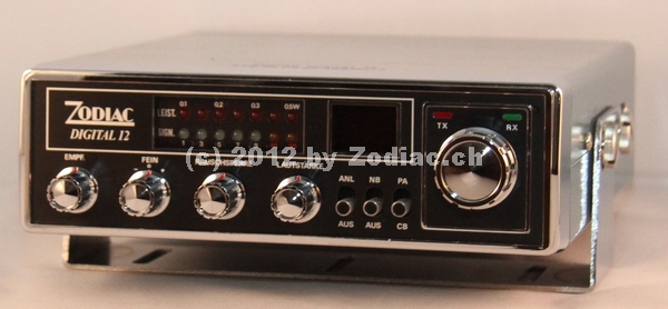 Zodiac Digital 12
Typ:CB-Gerät
Frequenz:27.005-27.135 MHz
Kanäle:12
Modulationsart:AM
Leistung:0,5 Watt
Hergestellt ab: 1977
Schlüsselwörter: Zodiac Digital 12