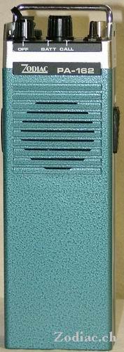 Zodiac PA-162
Typ:VHF-Gerät
Frequenz:68 - 87,5 MHz 146 - 174 MHz
Modulationsart:FM
Kanäle:6
Leistung:1/4 Watt
Hergestellt ab:19??


Schlüsselwörter: Zodiac PA-162