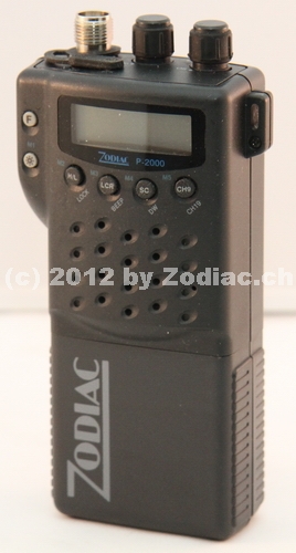 Zodiac P-2000
Typ:CB-Gerät
Frequenz:26,965 - 27,405 MHz
Modulationsart:FM
Kanäle:40
Leistung:1/ 4 Watt
Hergestellt ab: 	1995





Schlüsselwörter: Zodiac P-2000