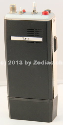 Zodiac PA-182
Typ:VHF-Gerät
Frequenz:146 - 174 MHz
Modulationsart:FM
Kanäle:1
Leistung:1 Watt
Hergestellt ab: 	19??
Schlüsselwörter: Zodiac PA-182