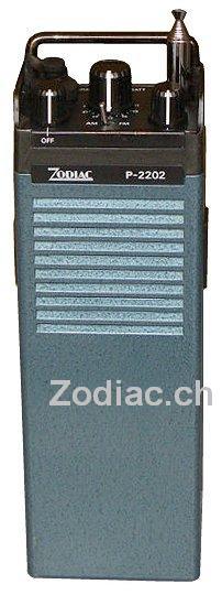 Zodiac P-2202
Typ:CB-Gerät
Frequenz:26.965-27.225 MHz
Modulationsart:AM/FM
Kanäle:22
Leistung:0.5 Watt
Hergestellt ab: 	1982





Schlüsselwörter: Zodiac P-2202