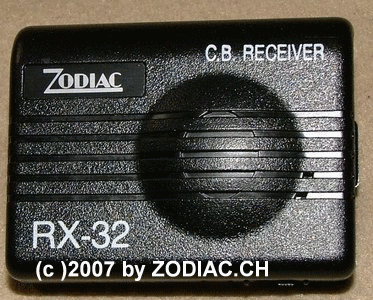 Zodiac RX-32
1 Kanalempfänger für das Zodiac 3206.
Besonders geeignet für Fahrschulen, Simultanübersetzungen etc. 
Ohrhörer dient als Antenne, als Sender P-3206
Schlüsselwörter: Zodiac RX-32