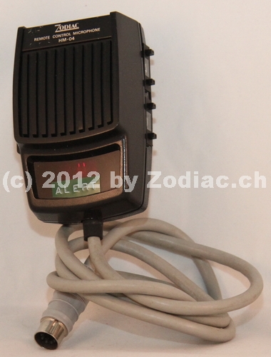 Zodiac HM-04
Remote Control Mikrofon
Eigentlich wäre das Mikrofon für das Hider 40. Nur hier wurde ein anderer Stecker angelötet. Eventuell als Versuchsmikrofon für ein anderes Gerät
Schlüsselwörter: Zodiac HM-04