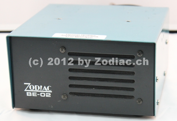 Zodiac BE-02
Input: 220V
Output: 12V 
mit eingebautem Frontlautsprecher
Schlüsselwörter: Zodiac BE-02