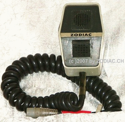 Zodiac Mikrofon  
mit Lautstärke Regler  und  Feststelltaste 
Schlüsselwörter: Zodiac Mikrofon