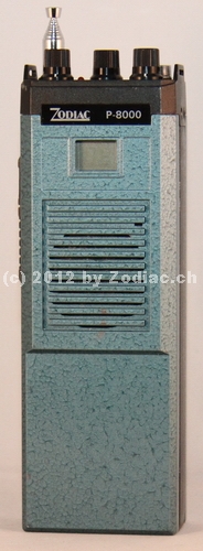 Zodiac P-8000S
Typ:CB-Gerät
Frequenz:26.965-27.405 MHz
Modulationsart:FM
Kanäle:40
Leistung:2 Watt
Hergestellt ab: 1989
Sonstiges: Gerät für den schwedischen Markt. Das besondere an diesem Gerät ist, dass es die Seriennummer 2 trägt
Das Gerät ist eines von 3 Vorserienmuster von Maxon Korea
vom Zodiac P-8000 gab es 3 verschiedene Versionen

Schlüsselwörter: Zodiac P-8000S