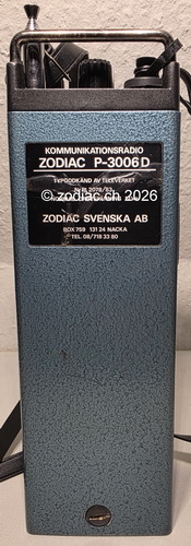 Zodiac P-3006d Handfunkger�t f�r den CB-Funk, R�ckansicht