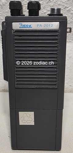 Zodiac PA-2012 VHF-Handfunkger�t f�r die Jagd und Betriebsfunk, Vorderansicht